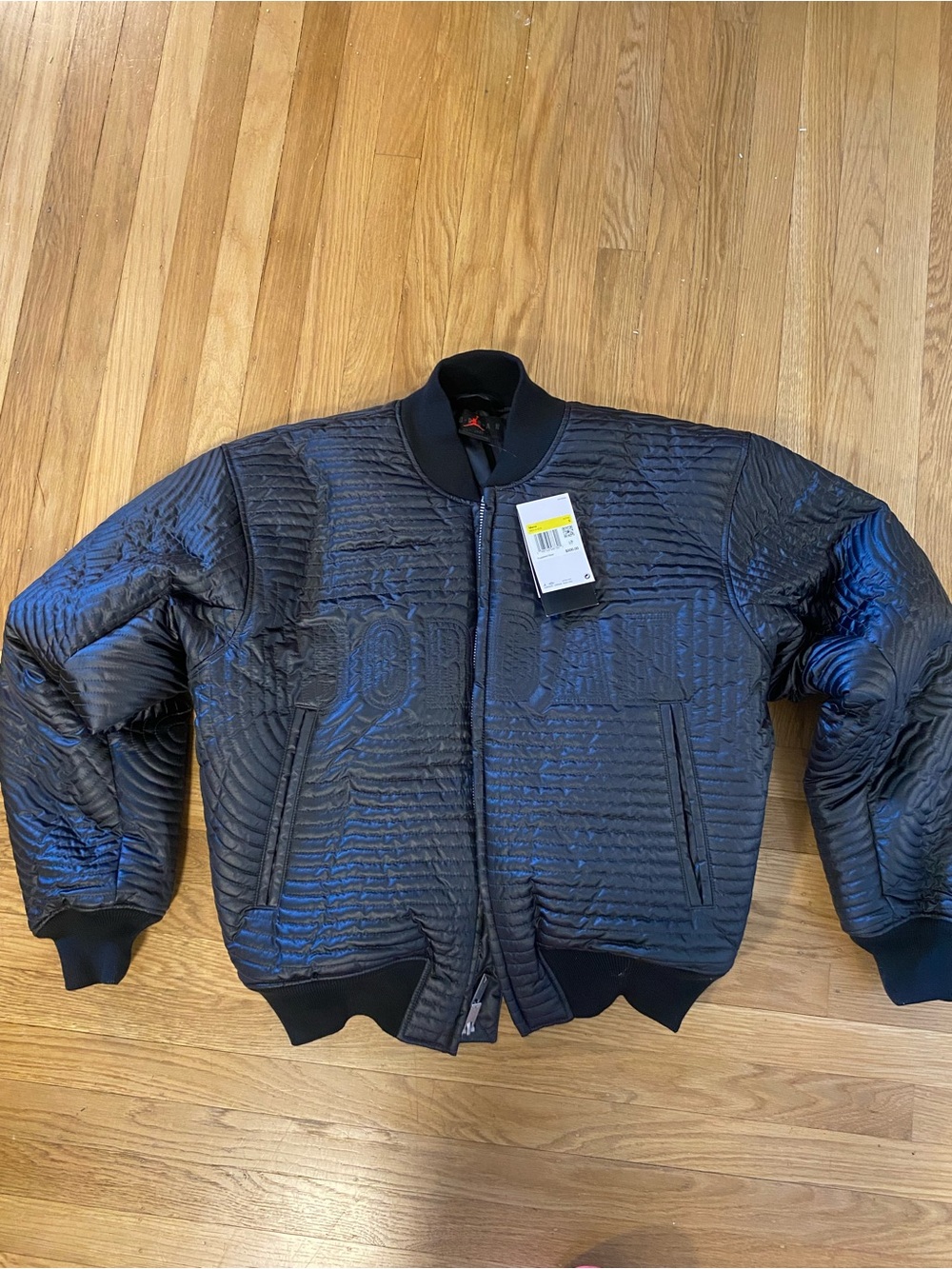 NWT Jordan Flight Varsity Quilted Bomber Jacket Men’s Black
